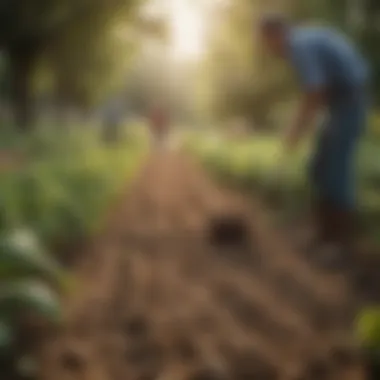 Farmers working on an organic farm