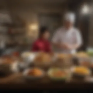 Modern Delivery of Asian Takeout A modern food delivery scene featuring Asian takeout