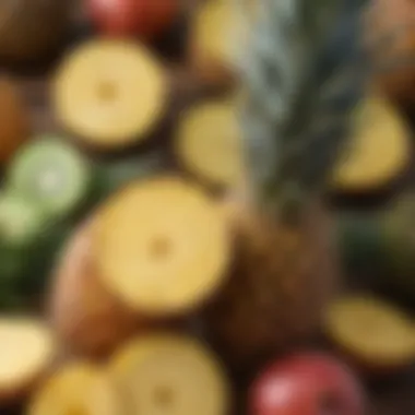Glycemic Index of Pineapple Compared to Other Fruits Diagram showing glycemic index comparison with other fruits