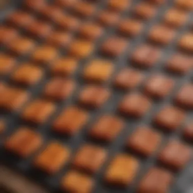 Close-up of silicone material demonstrating heat distribution