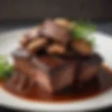 Succulent beef short ribs with a rich glaze