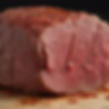 Visual representation of connective tissues in beef