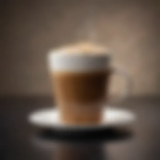 Elegant double wall coffee cup showcasing its sophisticated design
