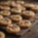 Assorted gluten-free cookies on a rustic wooden table