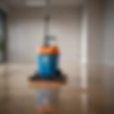 High-performance wet floor cleaner showcasing features