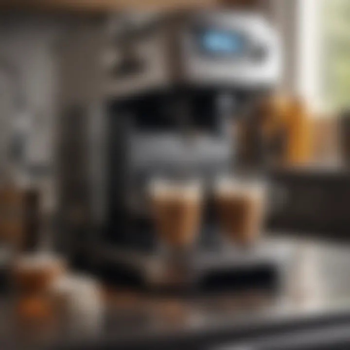 A well-maintained Breville Nespresso machine with cleaning supplies