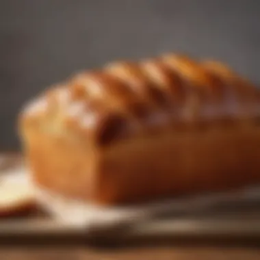 Golden-brown brioche loaf showcasing its rich texture