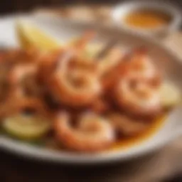 Grilled shrimp beautifully displayed on a plate