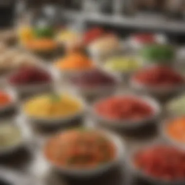 Fresh and colorful ingredients showcasing sustainable practices