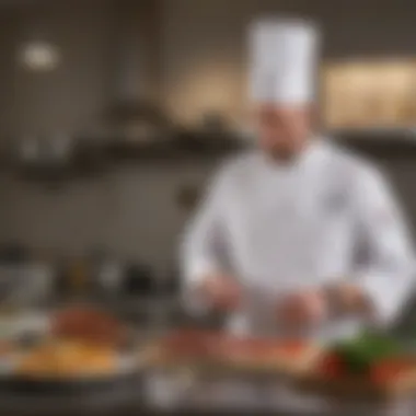 Chef using technology in the kitchen