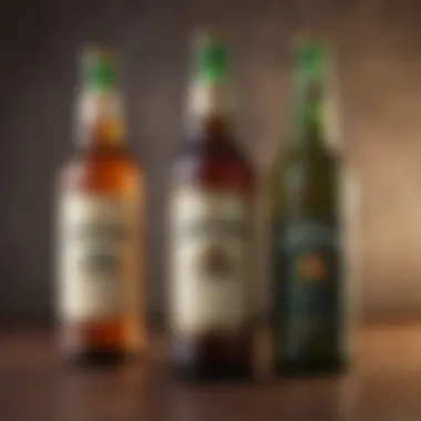 Artisanal Beers and Jameson A selection of artisanal beers showcased next to a bottle of Jameson, illustrating diverse pairing options.