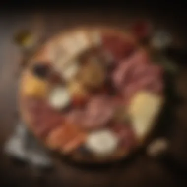 Charcuterie Board with Jameson A beautifully arranged charcuterie board featuring artisanal cheeses and cured meats paired with Jameson.