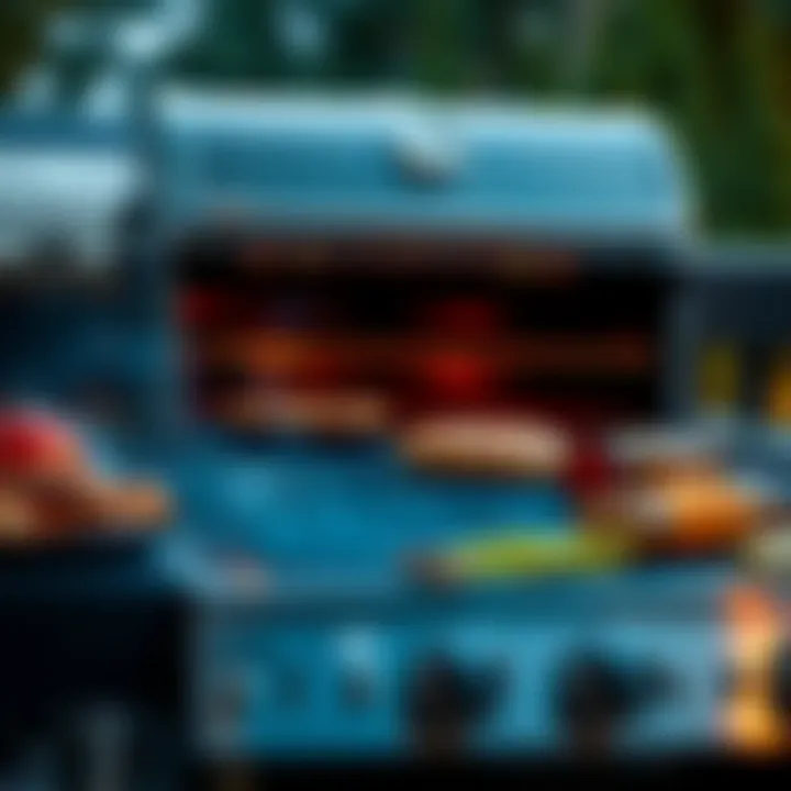 High-performance gas grill showcasing advanced features