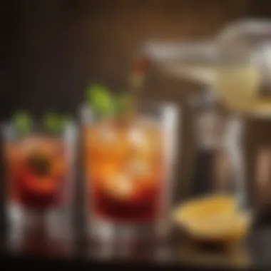 Art of Presenting Mixed Drinks Artful presentation of a mixed drink