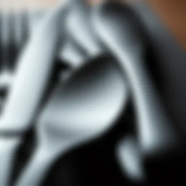 Close-up of matte black utensils showcasing texture and finish
