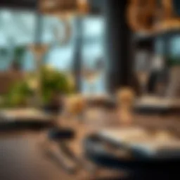 Elegant display of matte black flatware on a dining table