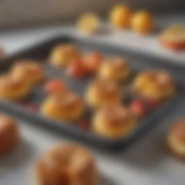 Close-up of silicone sheet cake pan showcasing its flexibility