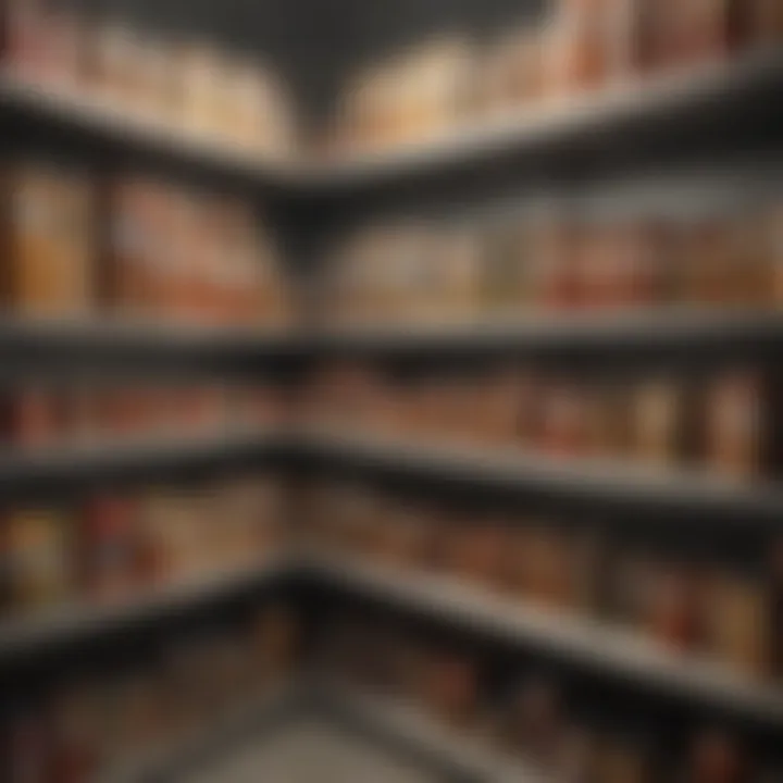 Organizational techniques for food storage