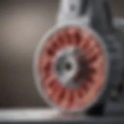 Close-up view of a Sunmile meat grinder blade showcasing its sharp edges and design.