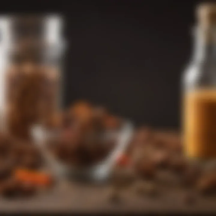 An array of spices essential for crafting bitters.