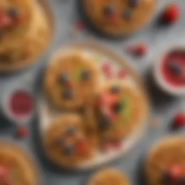 A Palette of Waffle Toppings Variety of fresh toppings for waffles on display