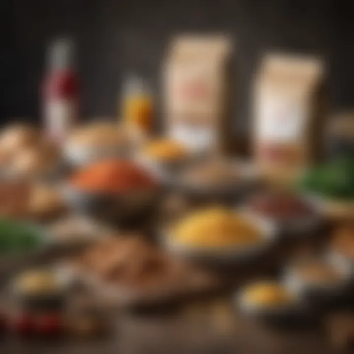Vibrant selection of gluten-free ingredients