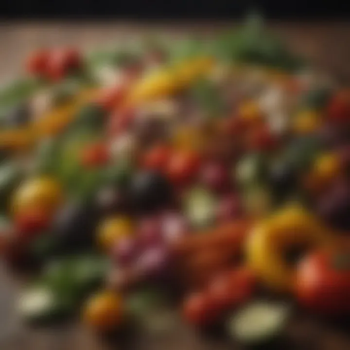 Fresh Mediterranean vegetables showcasing seasonal variety