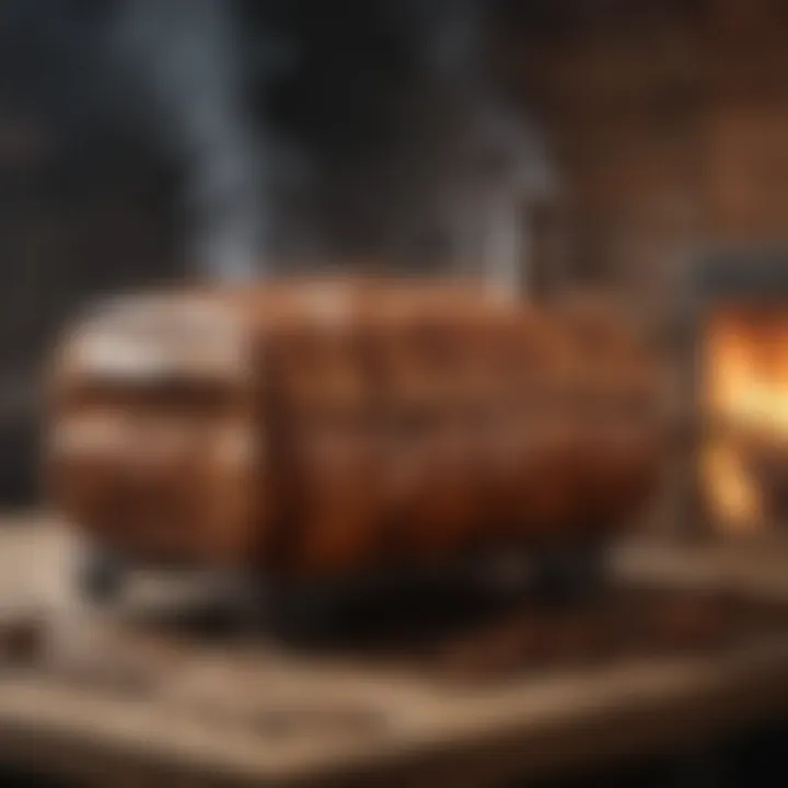 Constructed wood smoker showcasing craftsmanship