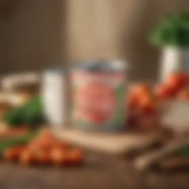 Canned Ham with Seasonal Vegetables Canned ham served with seasonal vegetables