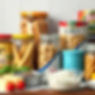Pantry Staples for Cost-Friendly Meals A creative assortment of pantry staples and recipes