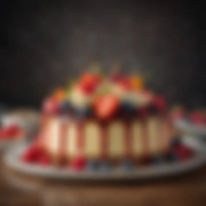 An array of cheesecake toppings and garnishes