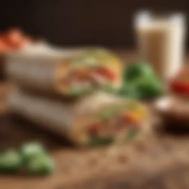 Delicious Whole-Grain Wraps Wholesome whole-grain wraps with fresh fillings