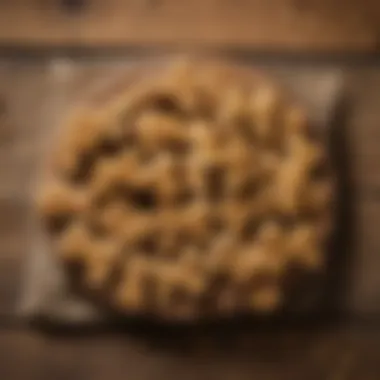 Delicious peanut butter dog treats arranged on a rustic wooden surface