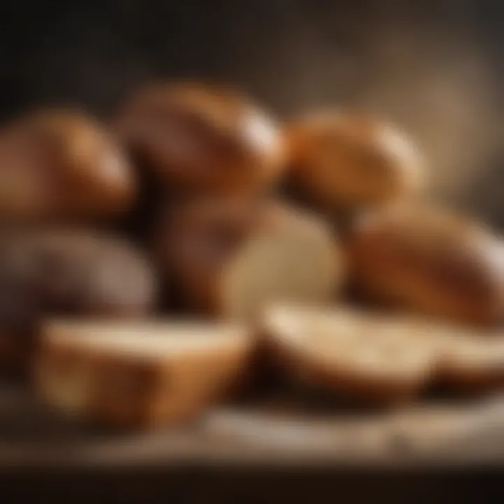 An elegant display of various gluten-free bread variations, highlighting creativity in gluten-free baking.