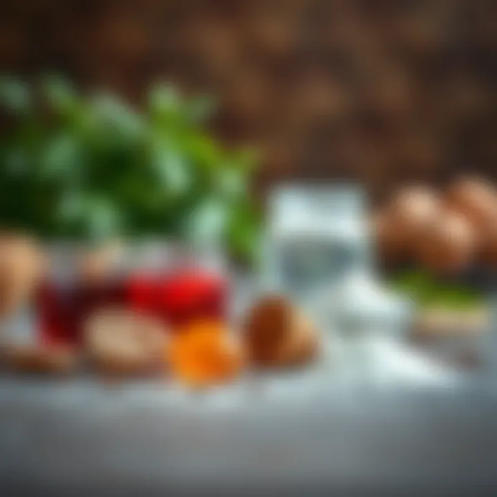 Natural Ingredients for Nectar An assortment of natural ingredients for hummingbird nectar