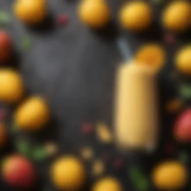 Nutritional Breakdown of Mango Smoothie A detailed nutritional breakdown of a mango smoothie.