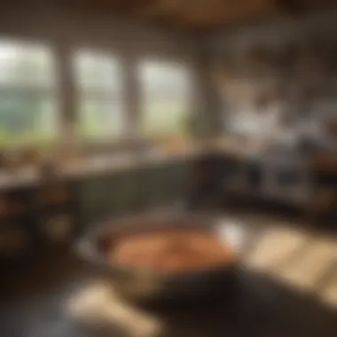 Ideal Setup for Homemade Chicken Feed Preparation Preparation area for homemade chicken feed
