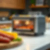 Cuisinart air fryer toaster oven showcasing its sleek design