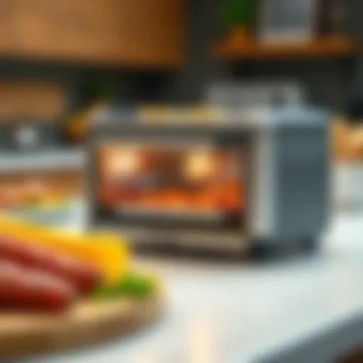 Cuisinart air fryer toaster oven showcasing its sleek design