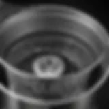 Close-up view of the Cuisinart Grind and Brew filter basket showcasing its intricate design.
