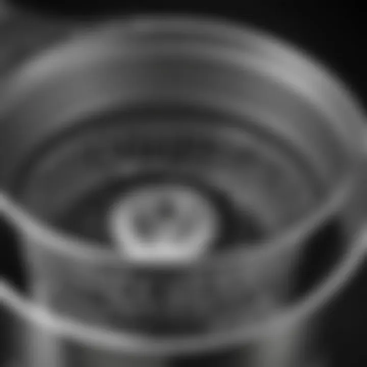 Close-up view of the Cuisinart Grind and Brew filter basket showcasing its intricate design.