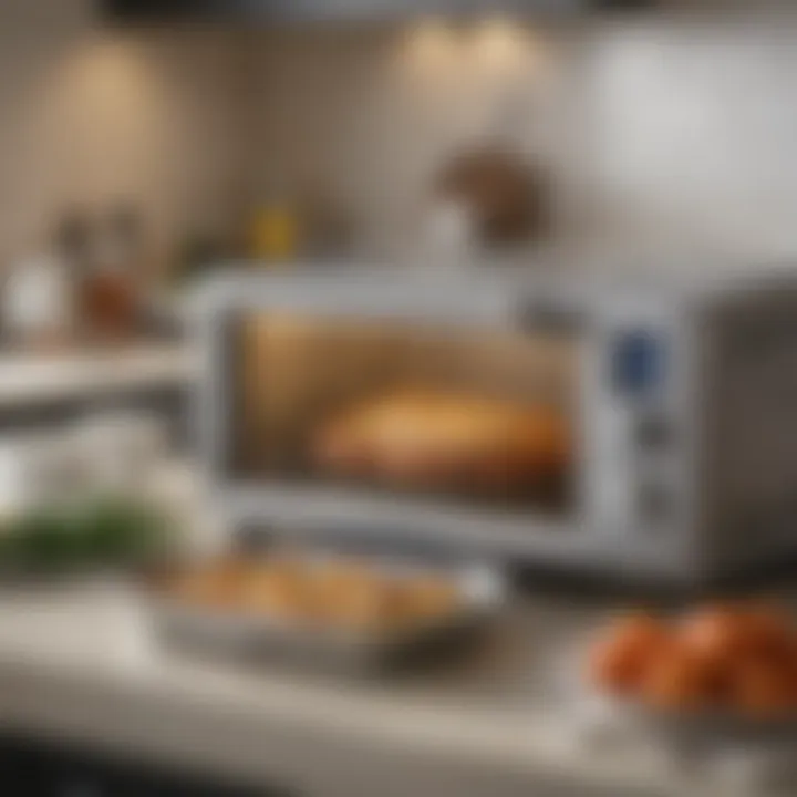 Diverse meal options cooked using the Cuisinart microwave toaster oven combination.