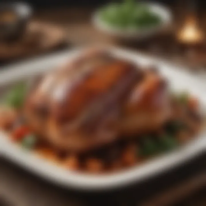A beautifully roasted dish prepared using the Cuisinart roaster