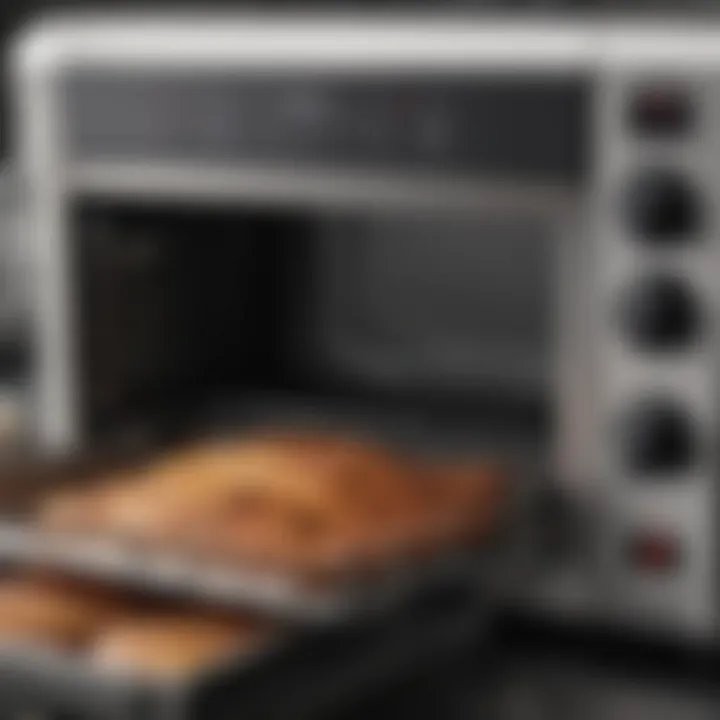 Close-up of Cuisinart roaster's advanced technical features
