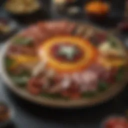 A vibrant platter of Marvel-themed dishes showcasing creativity and flavor