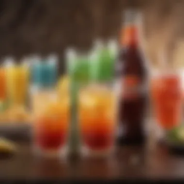 Refreshing Beverages for the Celebration Refreshing beverages served at Super Bowl gathering