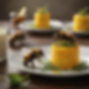 Culinary dishes featuring bumblebees