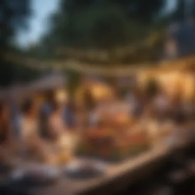 Charming Outdoor Birthday Party Charming outdoor gathering with fairy lights and decor