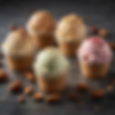 Delicious Toppings for Your Almond Ice Cream A variety of toppings for almond ice cream