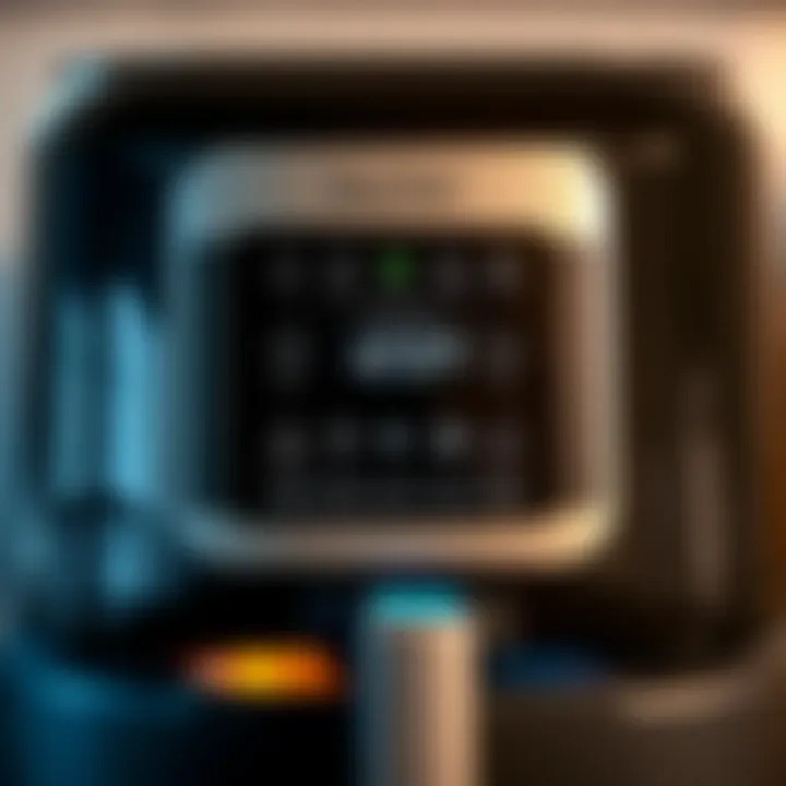 User-friendly control panel of the Deco Chef Air Fryer